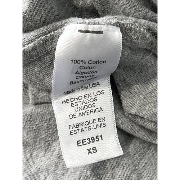 Michael Stars V-Neck T-Shirt Women XS Gray Cotton Summer Relaxed Fit Comfy Basic - Picture 6 of 7